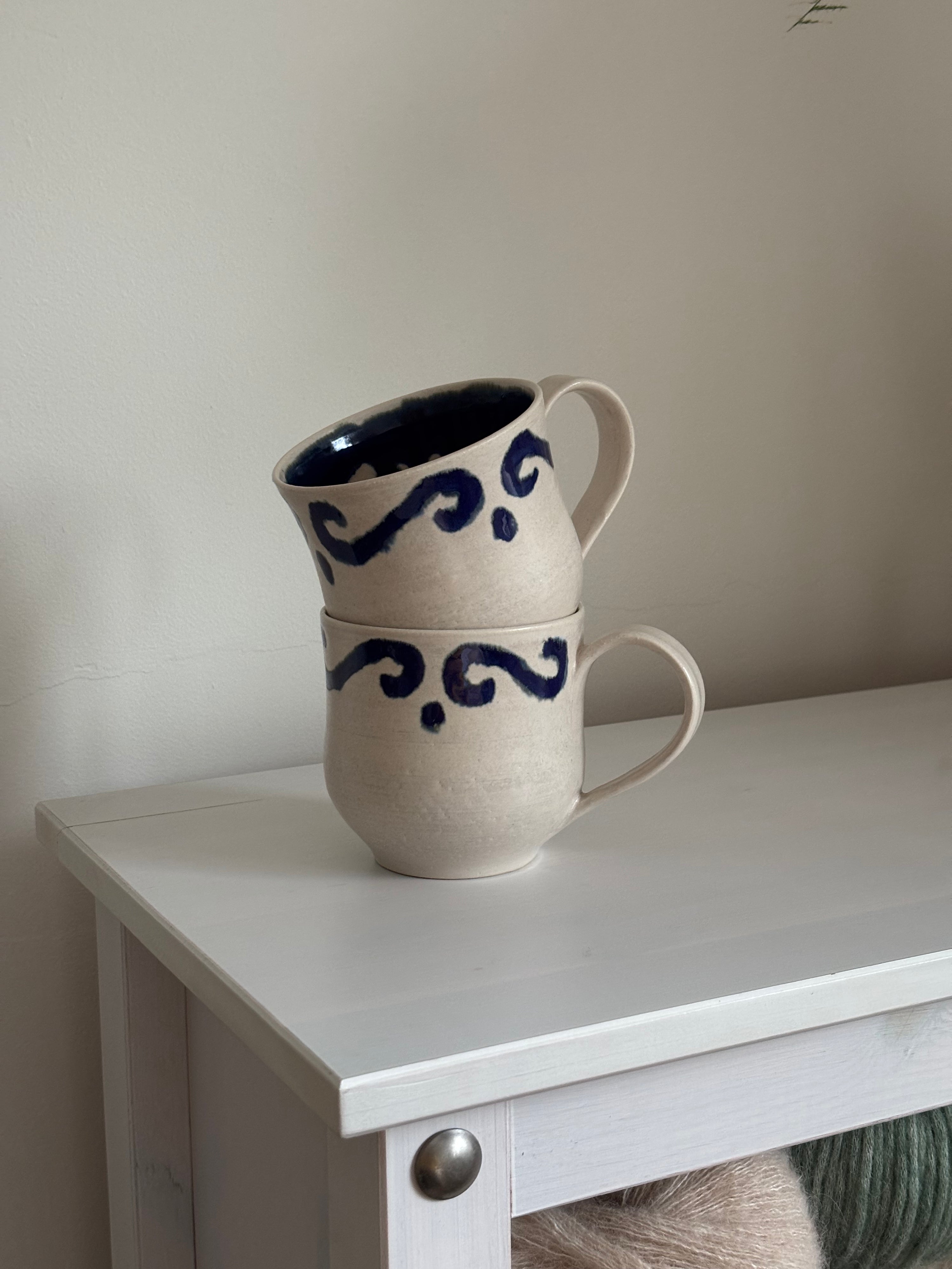 Vintage Breakfast in Indigo Filigree