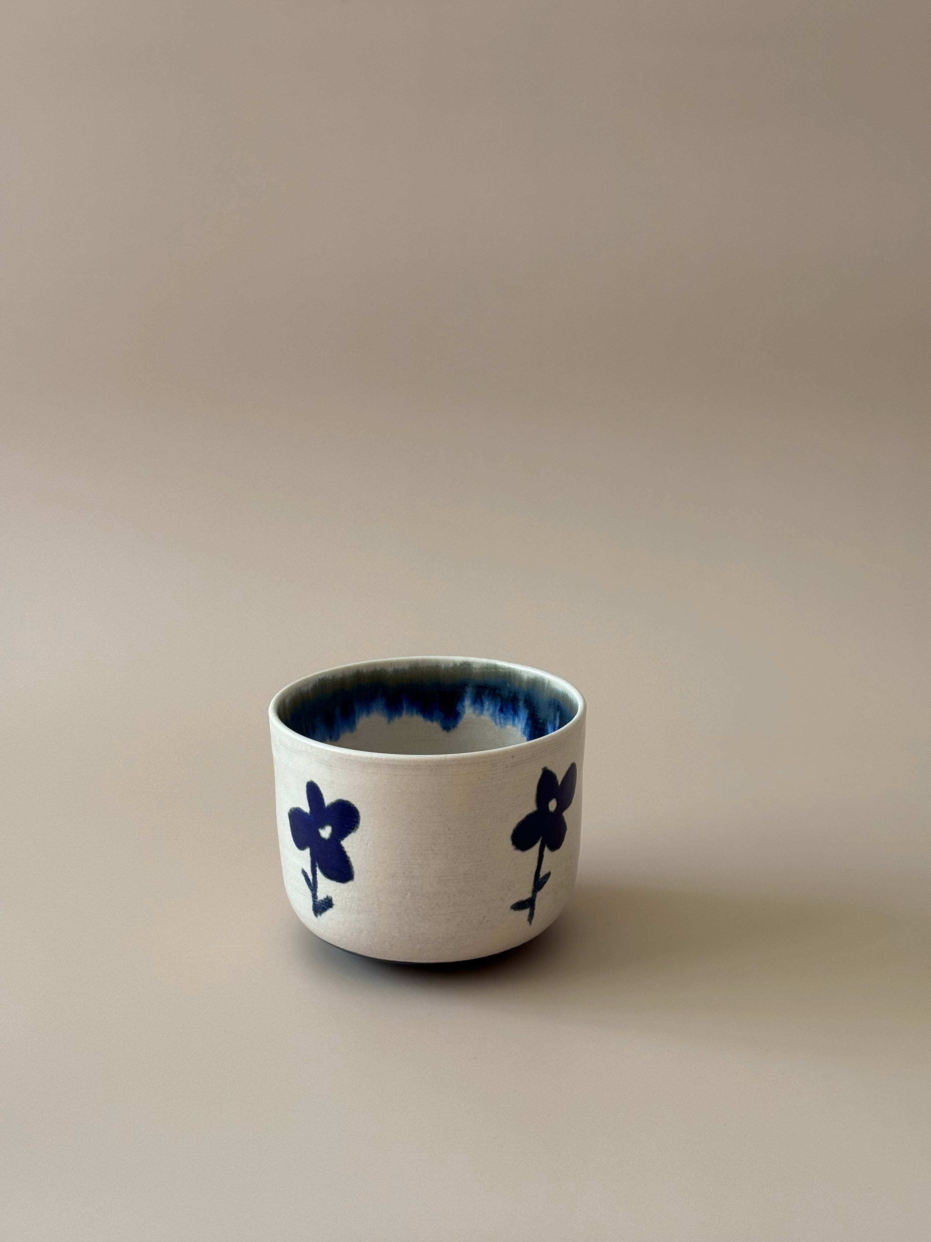 Matcha Set in Cyanotype Flowers