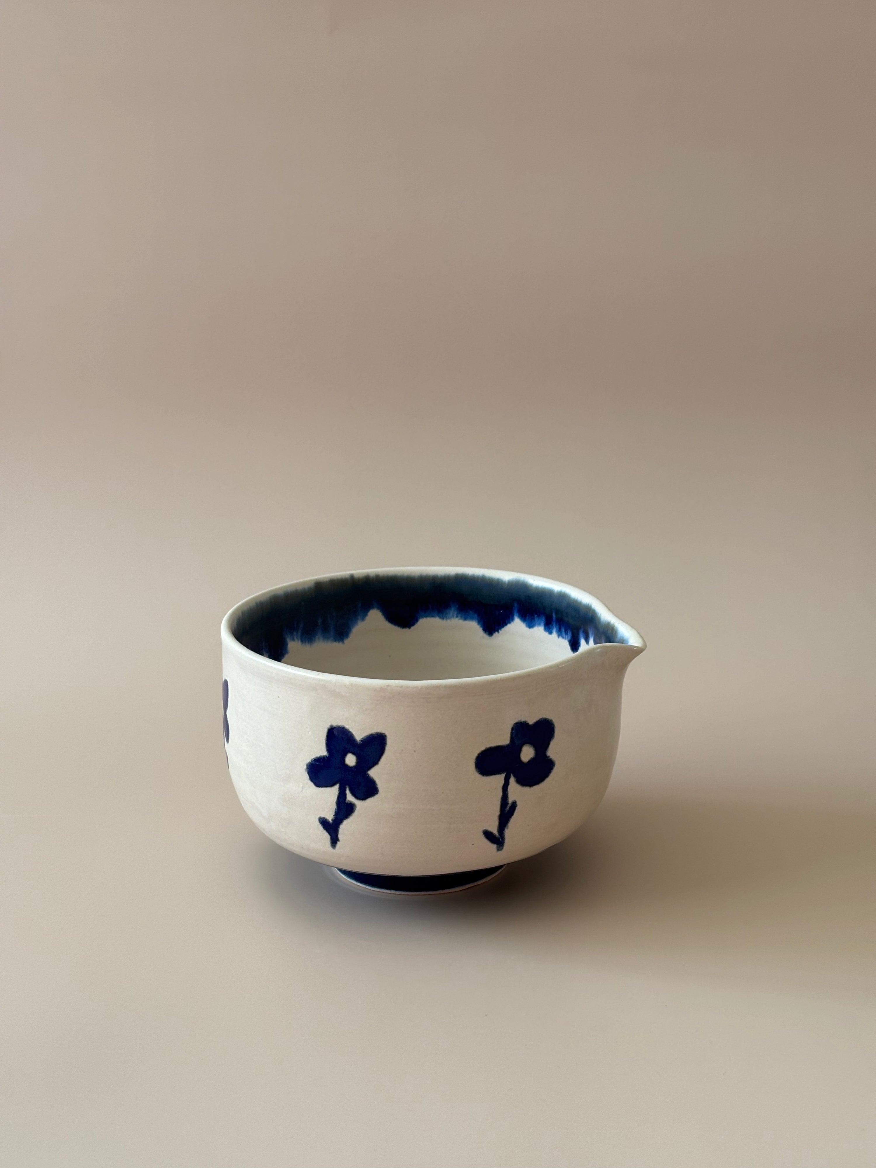 Matcha Set in Cyanotype Flowers