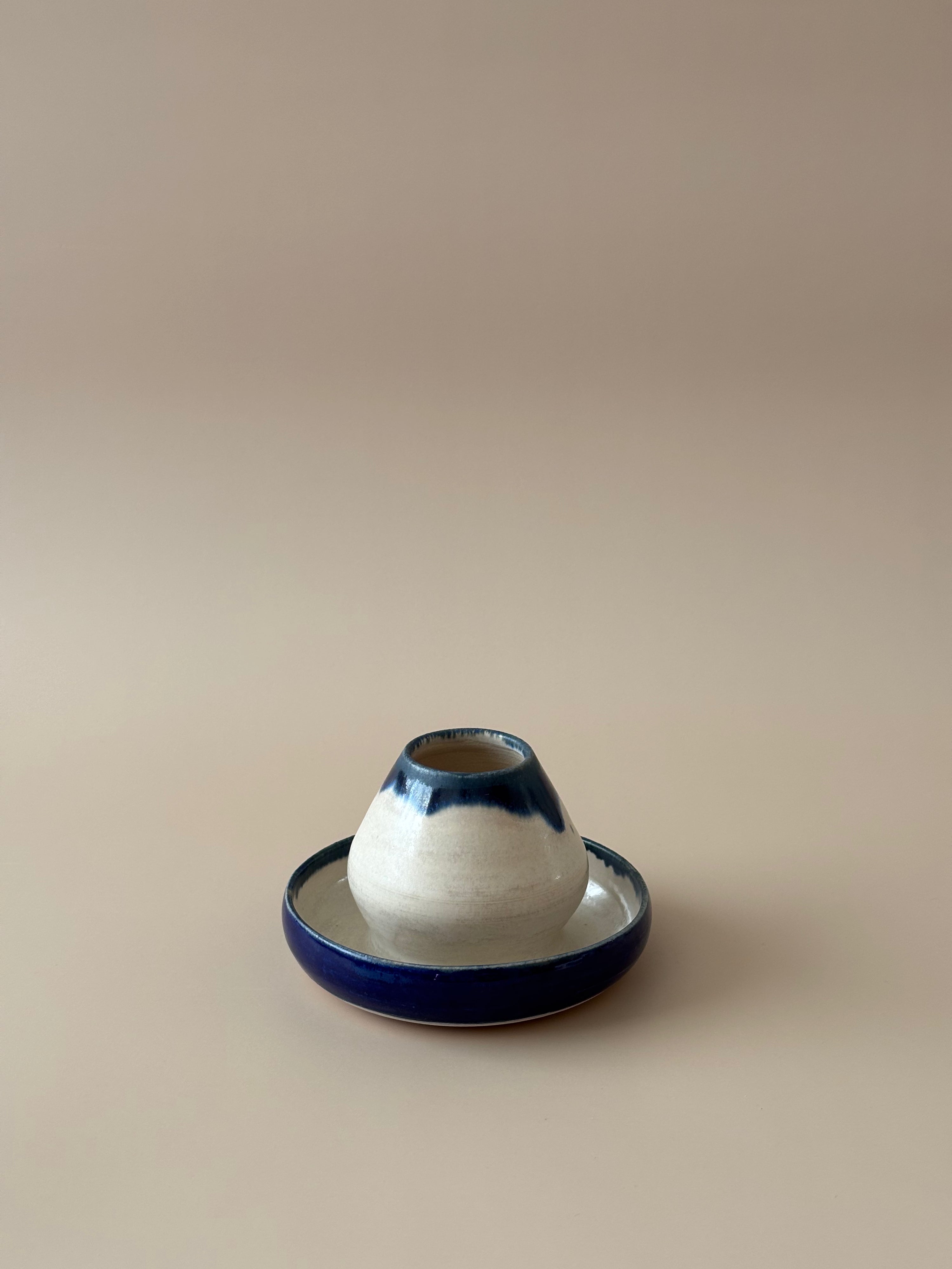 Matcha Set in Cyanotype Flowers