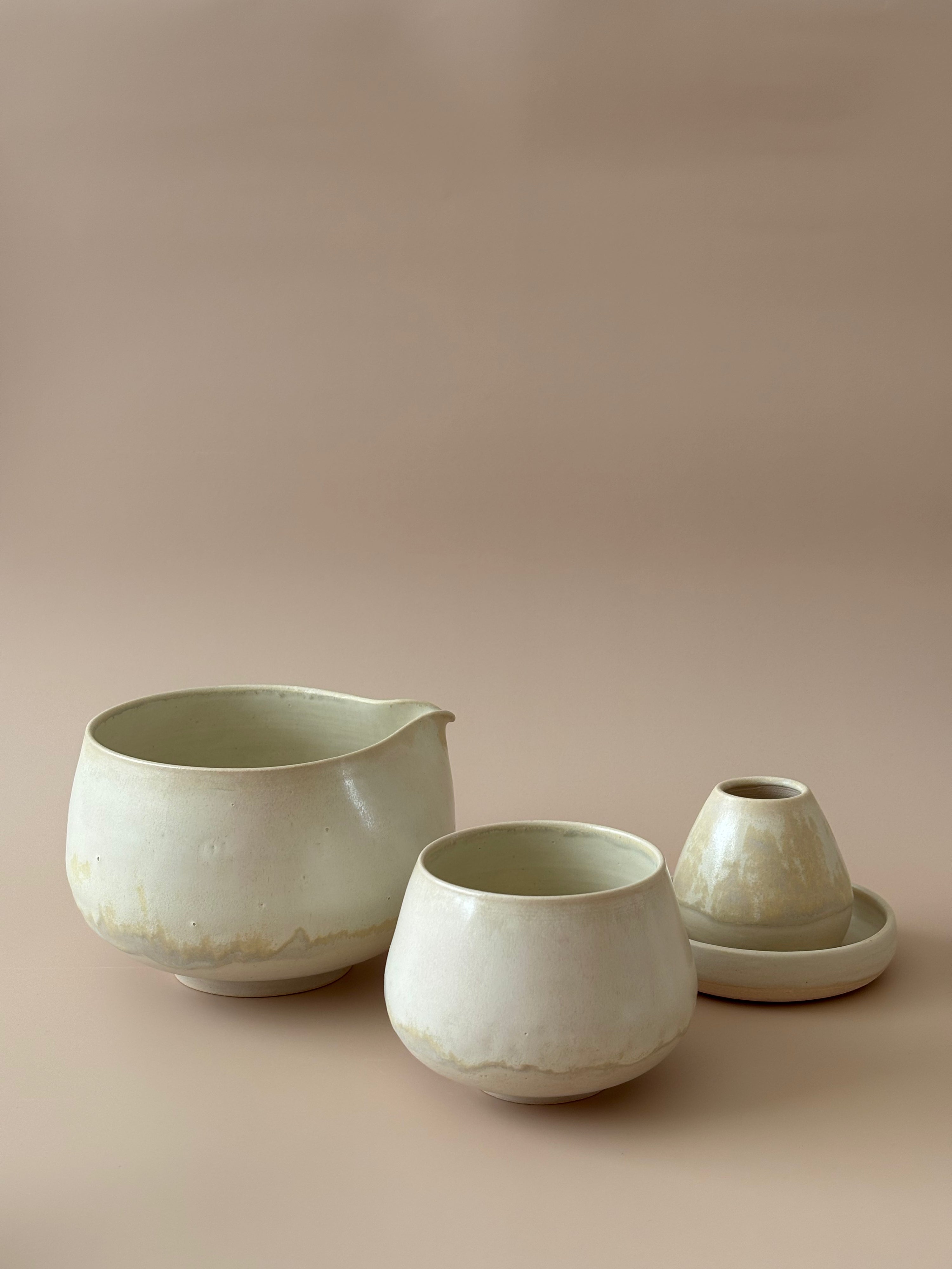 Matcha Set in Fresh Water Pearl