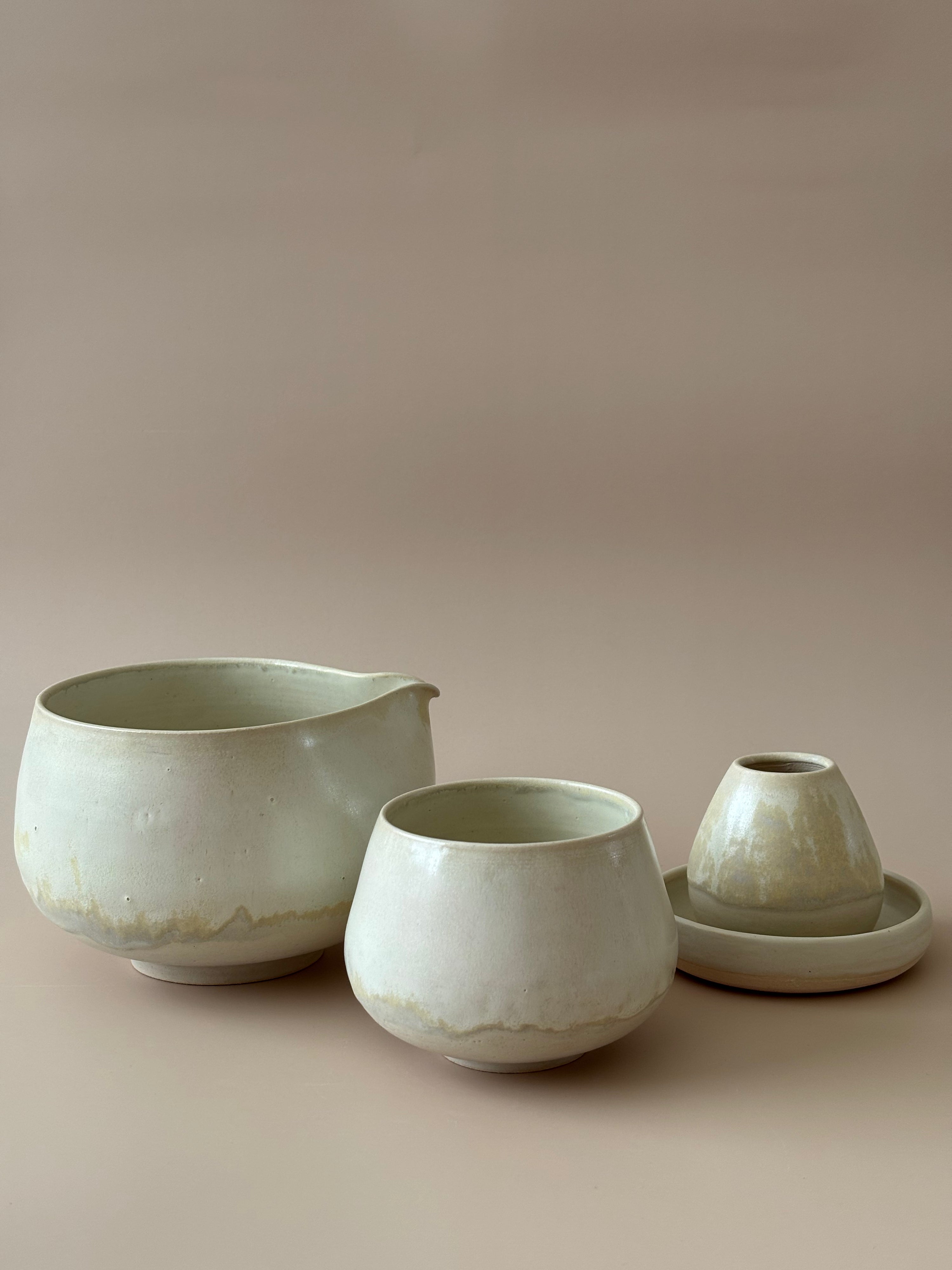 Matcha Set in Fresh Water Pearl